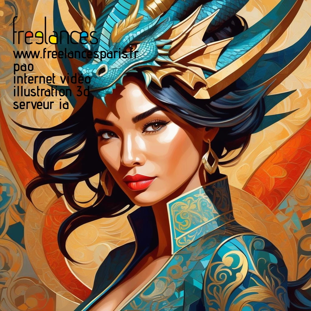 Pao mise en page internet vidéo illustration 3d serveur IA générative AI freelance paris studio de création magazines uz9bith0